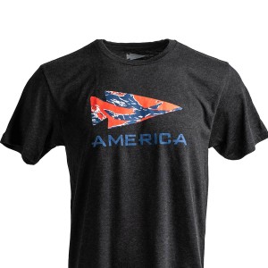 Black Men's Goruck American Tiger Stripe Spearhead T-Shirt | SG-327690-ZOA