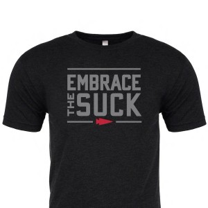 Black Men's Goruck Embrace the Suck T-Shirt | SG-356798-HGO