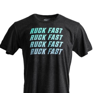 Black Men's Goruck Ruck Fast T-Shirt | SG-063452-GVL