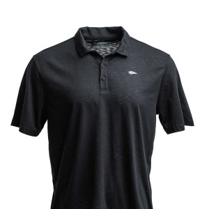 Black Men's Goruck The Field Polo T-Shirt | SG-637029-GUK