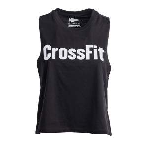 Black Women's Goruck CrossFit Tank | SG-091375-LGF