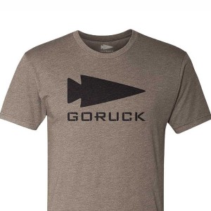 Brown Men's Goruck Spearhead T-Shirt | SG-049635-IHZ