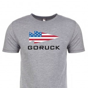 Grey Men's Goruck USA T-Shirt | SG-817260-GQR