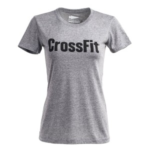 Grey Women's Goruck CrossFit T-Shirt | SG-894702-ADN