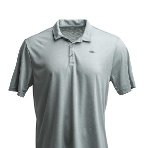 Silver Men's Goruck The Field Polo T-Shirt | SG-583167-SMA