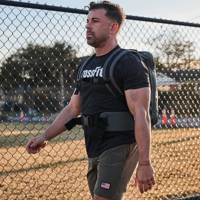 Black Men's Goruck CrossFit T-Shirt | SG-059162-JNR