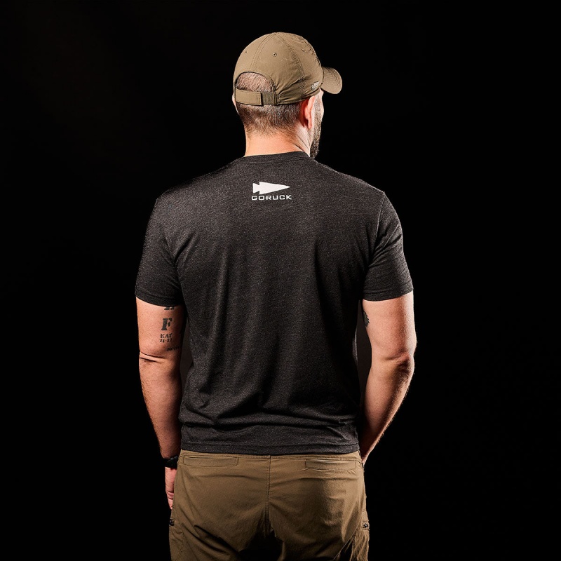 Black Men's Goruck CrossFit T-Shirt | SG-059162-JNR