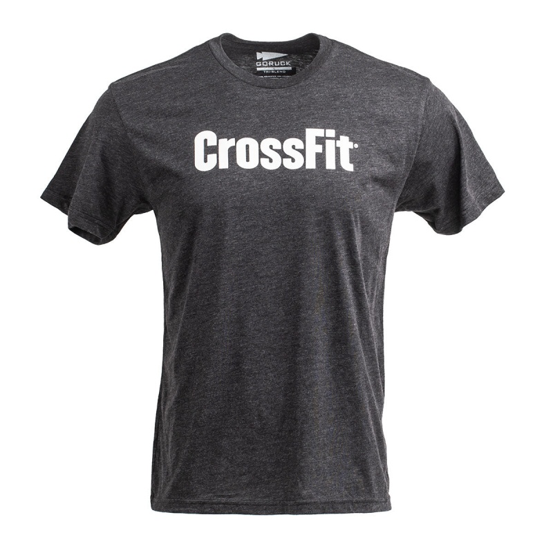 Black Men\'s Goruck CrossFit T-Shirt | SG-059162-JNR