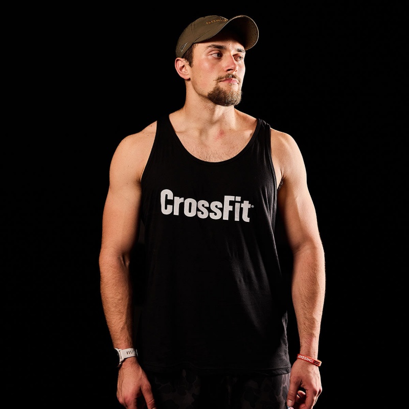 Black Men's Goruck CrossFit Tanks | SG-384175-SCW