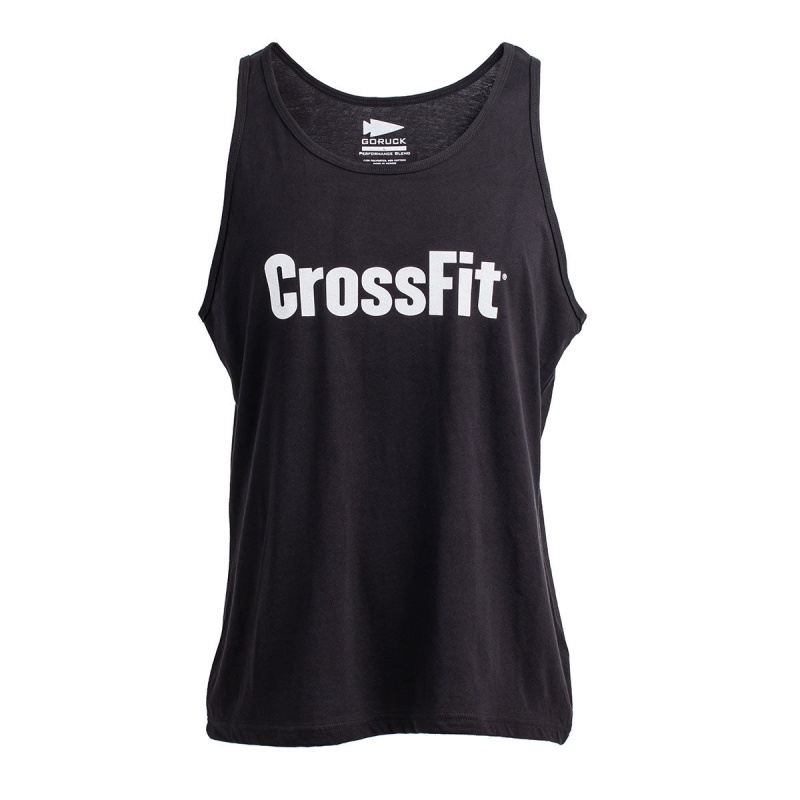 Black Men\'s Goruck CrossFit Tanks | SG-384175-SCW