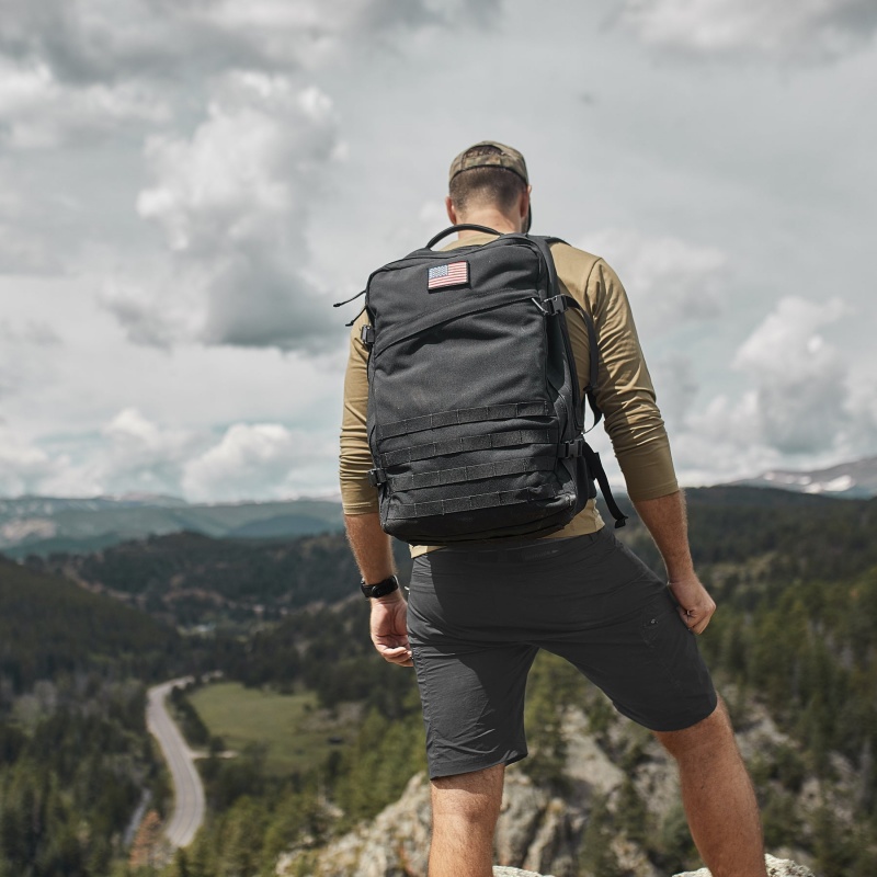 Black Men\'s Goruck Indestructible Challenge Shorts | SG-421708-ADC