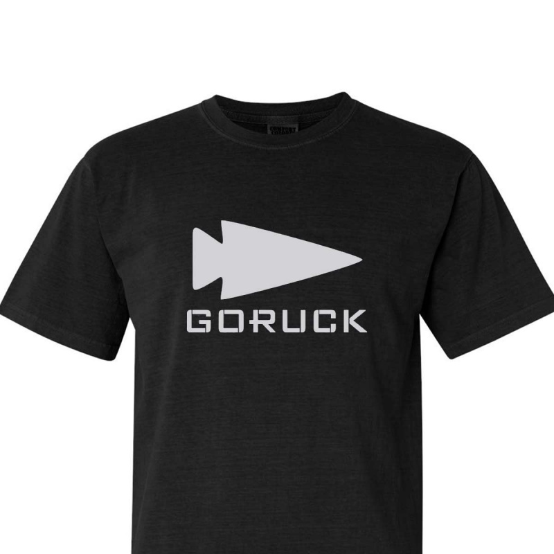 Black Men\'s Goruck Spearhead Heavyweight T-Shirt | SG-263748-YLN