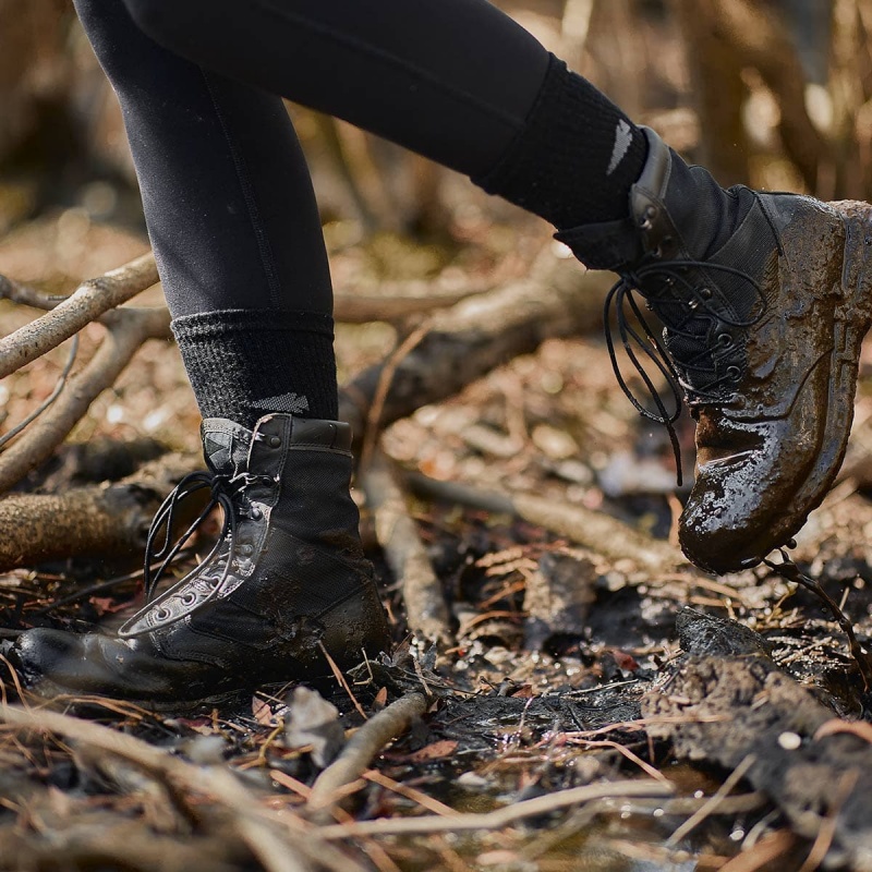 Black Women's Goruck Merino Challenge Socks | SG-821796-GPF