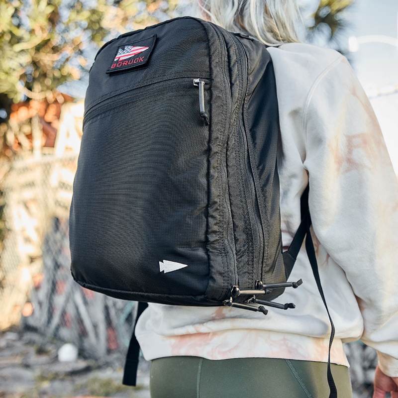 Black / Grey Accessories Goruck Ruck Double Compartment Ripstop ROBIC® Bullet | SG-653712-BJF