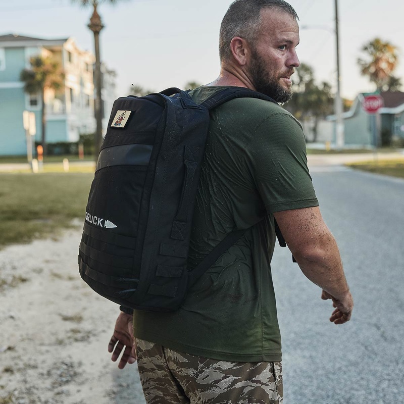 Black / Orange Accessories Goruck 4.0 25L Rucker | SG-436978-NBR