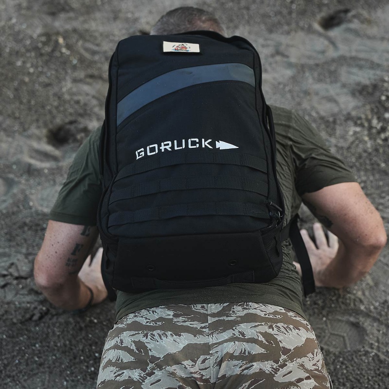 Black / Orange Accessories Goruck 4.0 25L Rucker | SG-436978-NBR