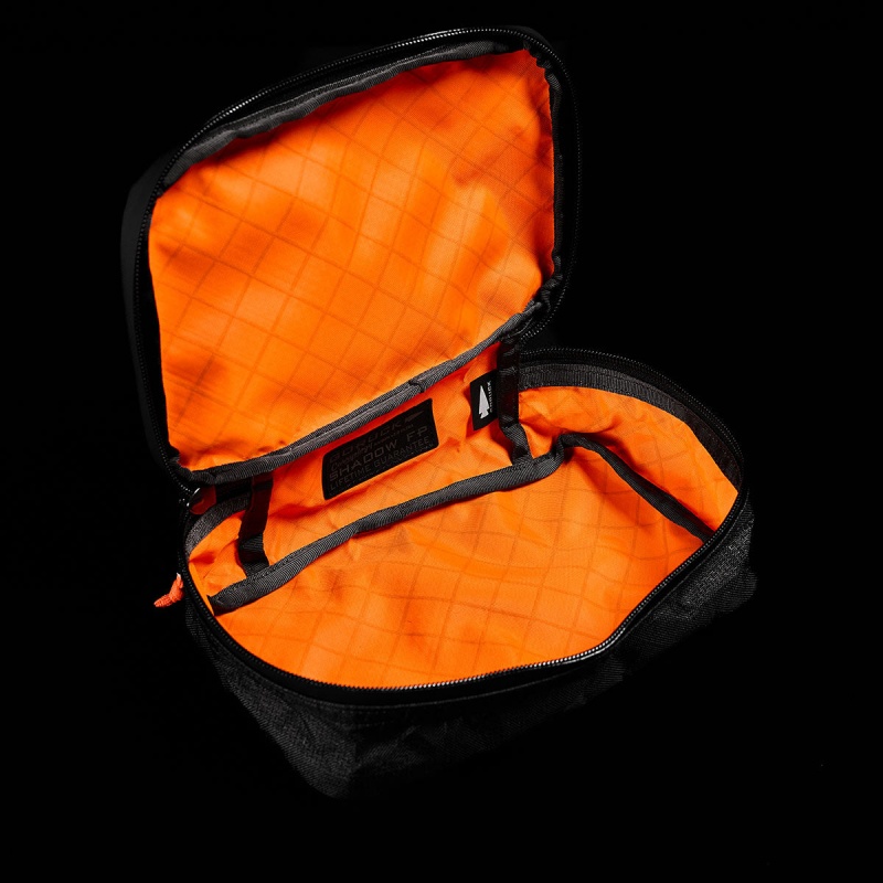 Black / Orange Accessories Goruck Shadow Pockets x Carryology Ultra Blaze Bags | SG-582306-NGH