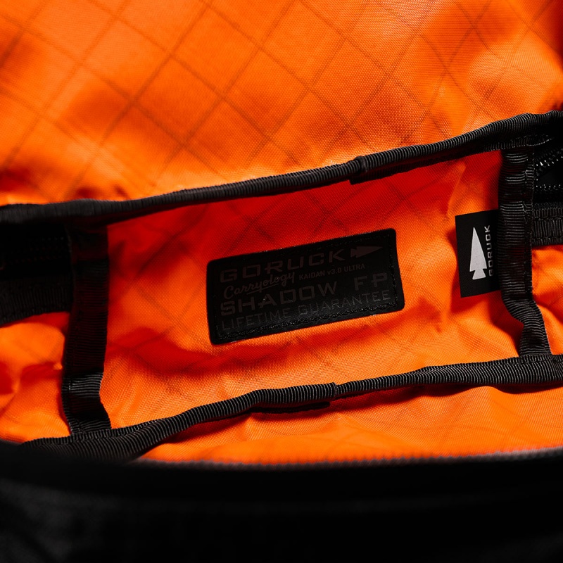 Black / Orange Accessories Goruck Shadow Pockets x Carryology Ultra Blaze Bags | SG-582306-NGH