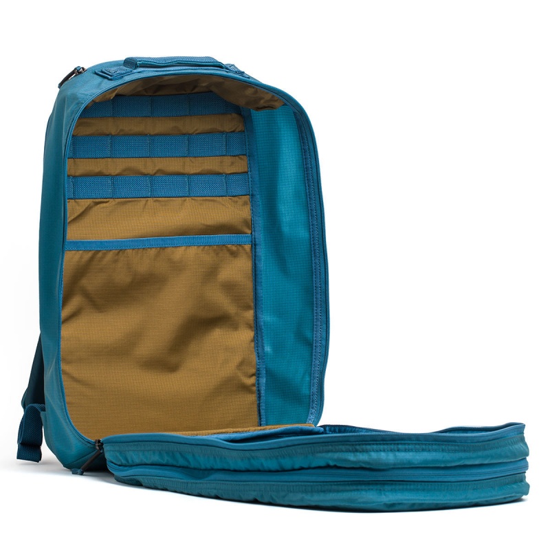 Blue / Brown Accessories Goruck Ruck Double Compartment Ripstop ROBIC® Bullet | SG-039156-DNV