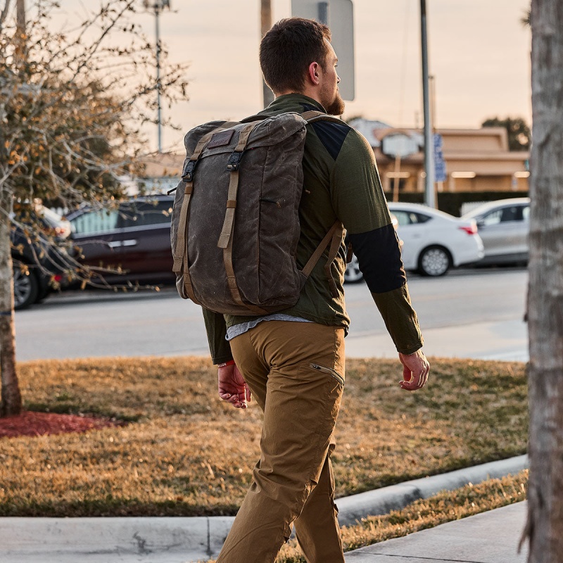 Brown Accessories Goruck Waxed Canvas M23 | SG-586391-LVN