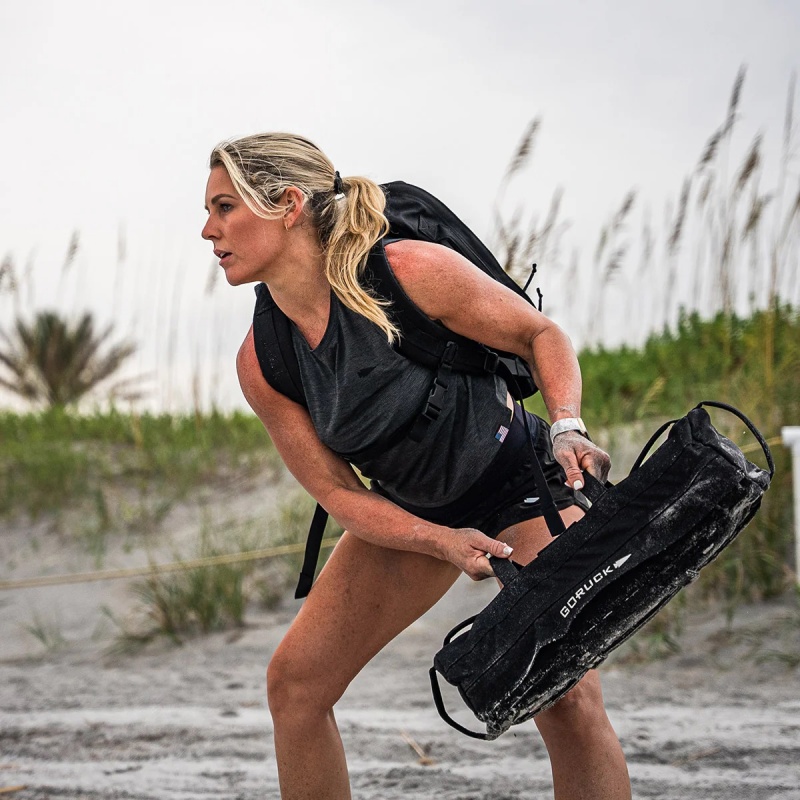 Dark Grey Women's Goruck Indestructible Performance Tank | SG-205436-TAW