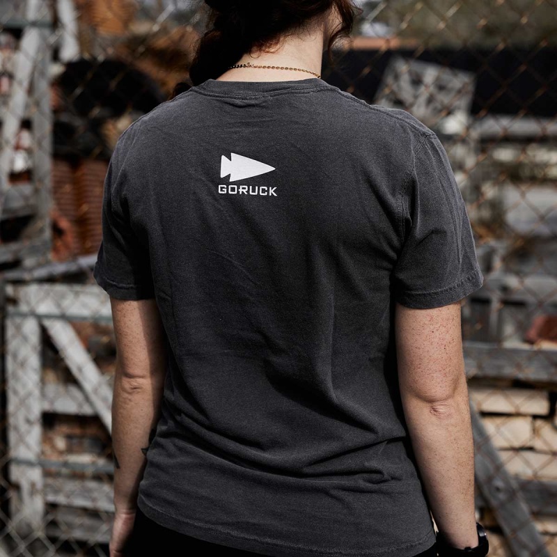 Dark Grey Women's Goruck Spearhead Heavyweight T-Shirt | SG-082957-SGK