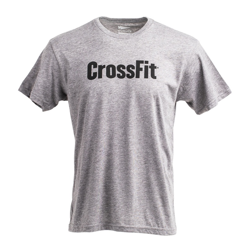 Grey Men\'s Goruck CrossFit T-Shirt | SG-784216-OJR