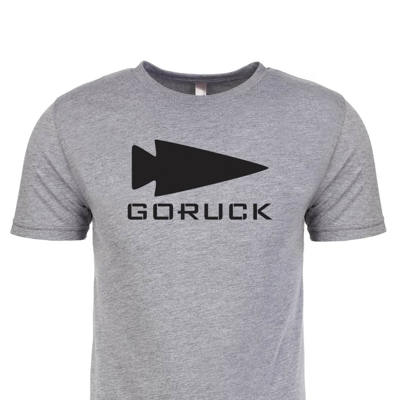 Grey Men\'s Goruck The Three Rules T-Shirt | SG-610587-DNR