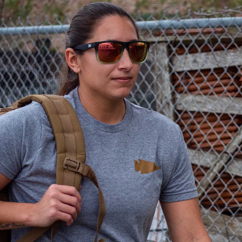 Grey Women's Goruck Coyote Spearhead T-Shirt | SG-187293-HKM