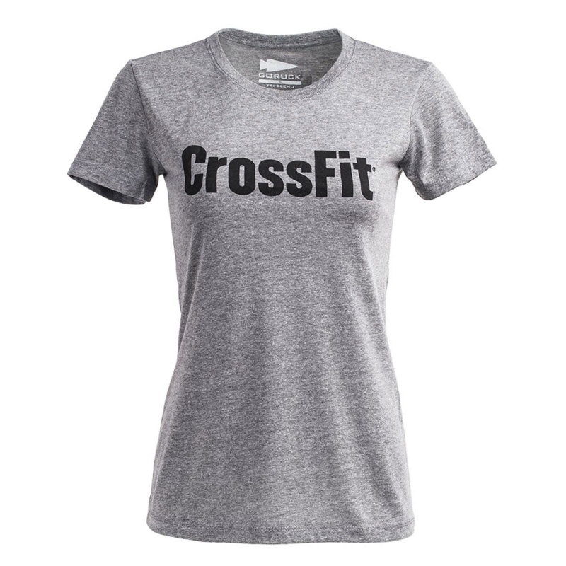 Grey Women\'s Goruck CrossFit T-Shirt | SG-894702-ADN