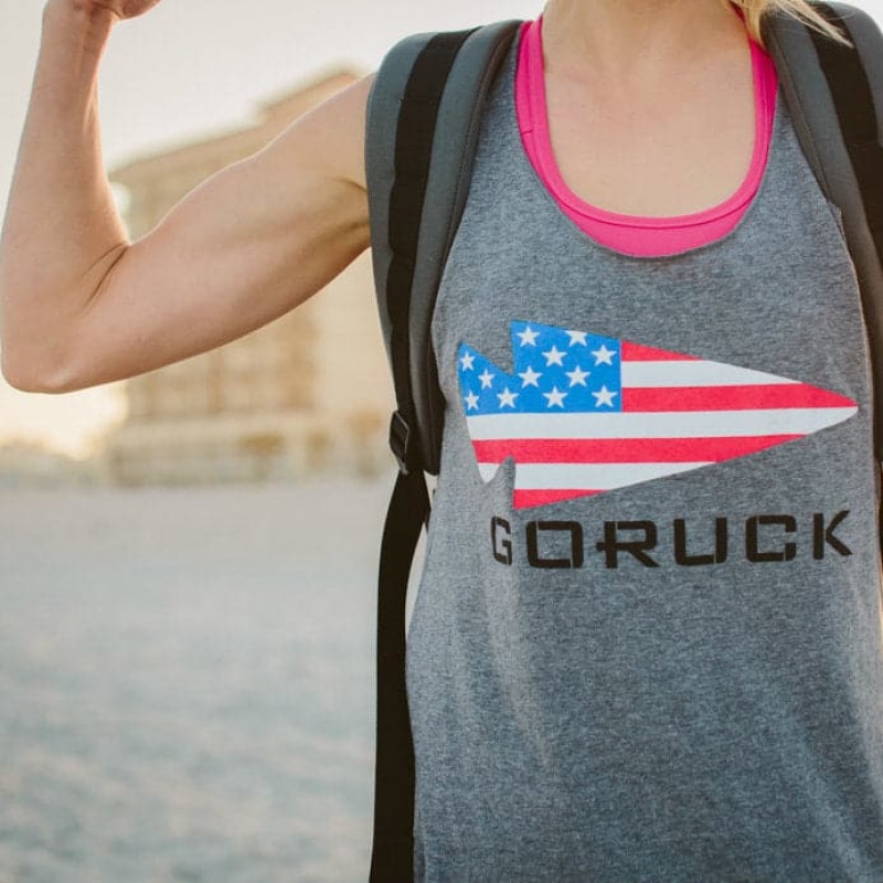 Grey Women's Goruck Tank | SG-976508-KVA