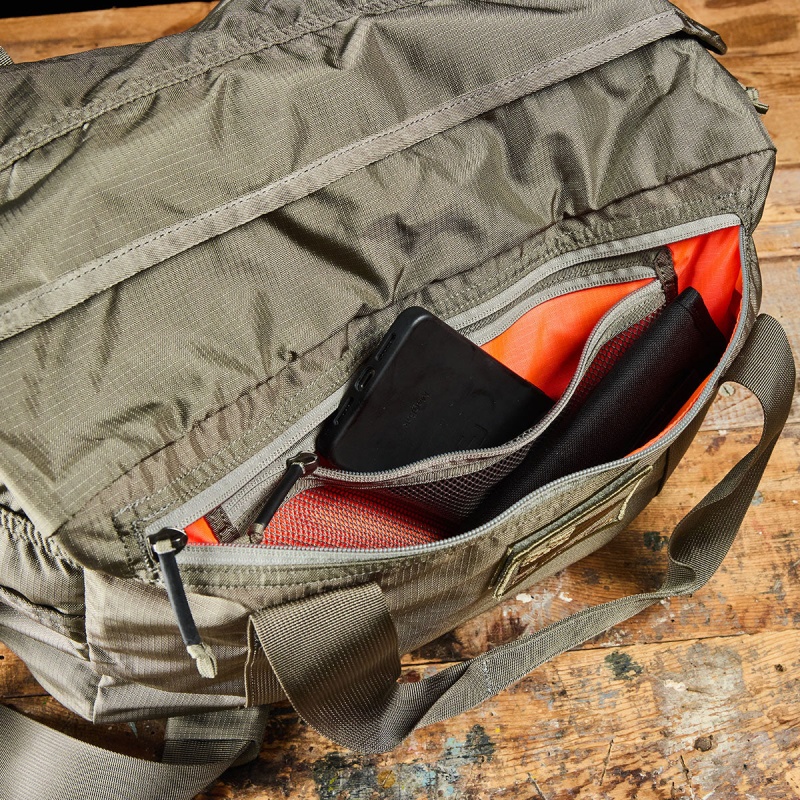 Grey / Orange Accessories Goruck Kit Bag / Shoe Compartment Ripstop ROBIC® (Includes Shoulder Strap) Bags | SG-159263-LRP