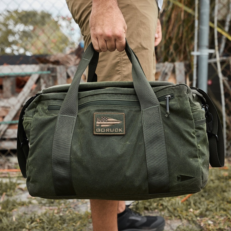 Olive Accessories Goruck Kit Waxed Canvas Bags | SG-194237-UHK