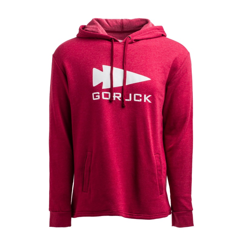 Red Men\'s Goruck Pullover Spearhead Hoodie | SG-943051-WGO