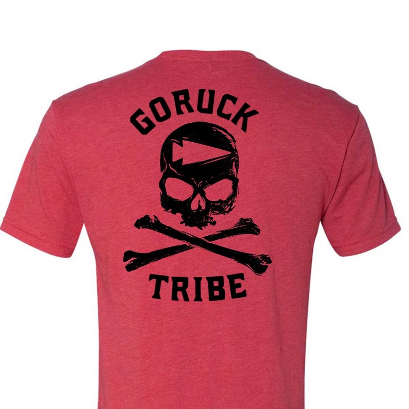 Red Men\'s Goruck Tribe T-Shirt | SG-018456-YDL